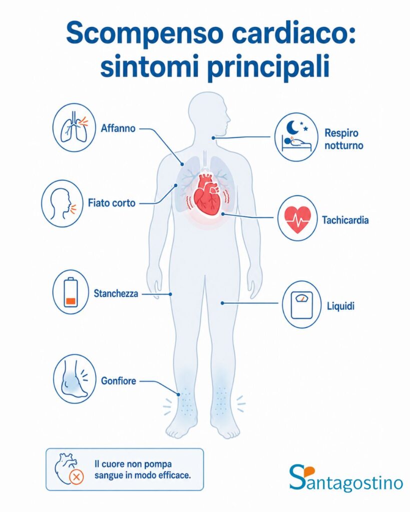 sintomi scompenso cardiaco